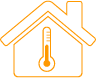Icon Temperaturfühler für Klimatechnik und Heizung